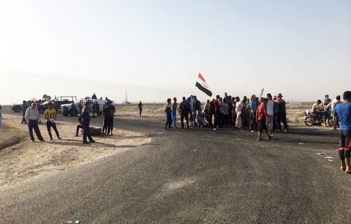 Li dijî hikûmeta Iraqê xwepêsandan: Rêya Xaneqîn û Diyale hat girtin