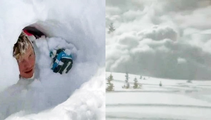 Li Amerîka asîta berfê: 5 xebatkar di bin de man