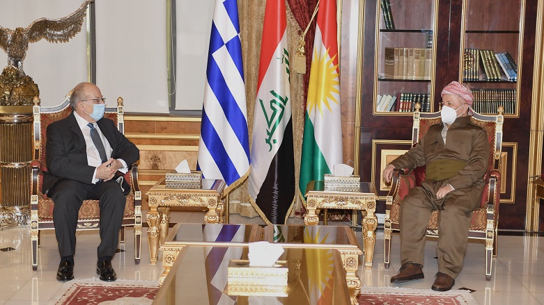 Serok Barzanî bi Balyozê Yûnanê re civiya: Girîngiyeke taybet a Kurdistanê bo Yûnanistanê heye