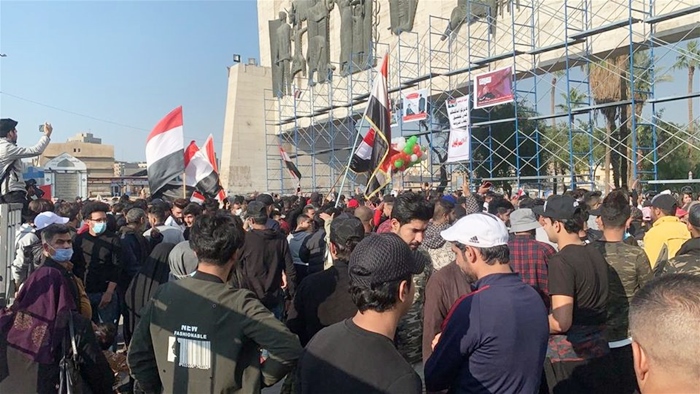 Xwepêsanderên Iraqê dîsa li Meydana Tehrîr a Bexdayê bûn