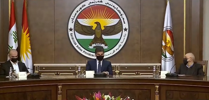 Bi serokatiya Nêçîrvan Barzanî civîna sêalî ya PDK, Gorran û YNKê dest pê kir