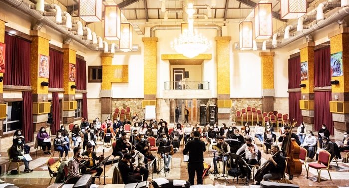 Hewlêr | Koma muzîkê ya 110 kesan amadekariya pêswazîkirina Papa dike