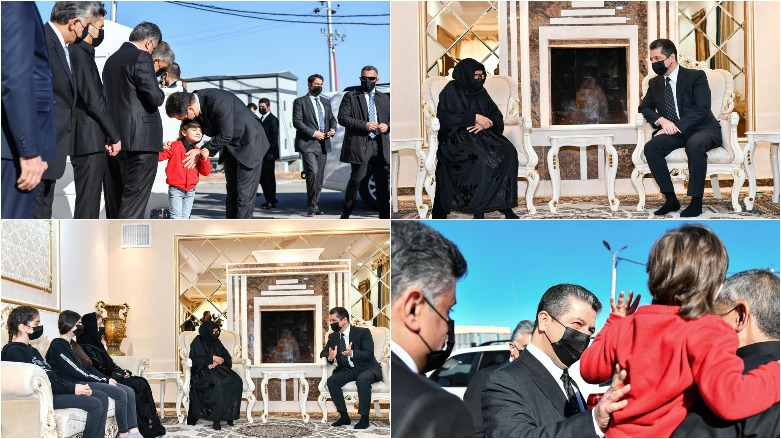 Mesrûr Barzanî çû serdana malbata Parêzgarê Hewlêrê Firset Sofî ku koça dawî kiribû