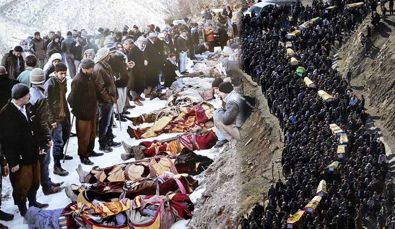 Bi merasîmekê qurbaniyên komkujiya Roboskî hatin bibîranîn