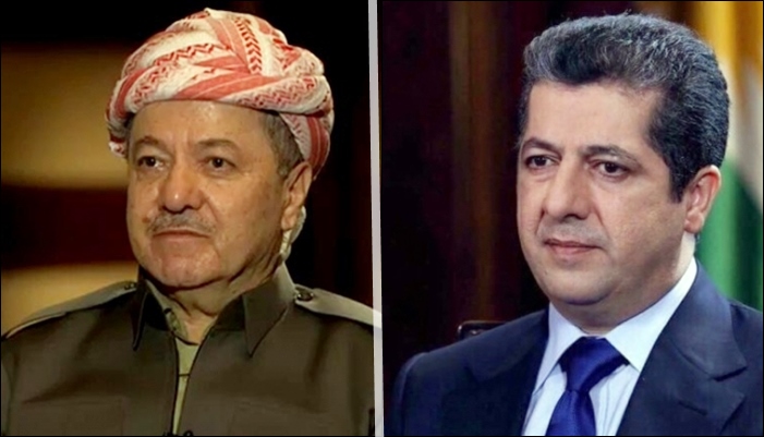 Ji Serok Barzanî û Mesrûr Barzanî peyamên serxwesiyê bo Pêsmergeyê dêrîn