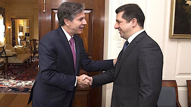 Antony Blinken sipasiya serokwezîr Mesrûr Barzanî kir