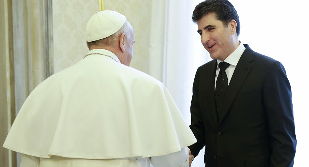 Papa Francis bo Nêçîrvan Barzanî peyamekî sand