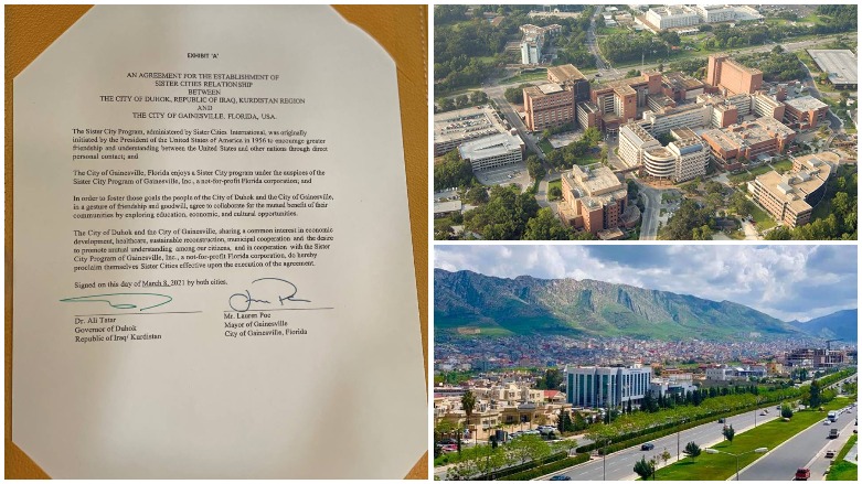 Bajarekî Amerîkayê û Duhokê peymana destebiratiyê îmze kirin