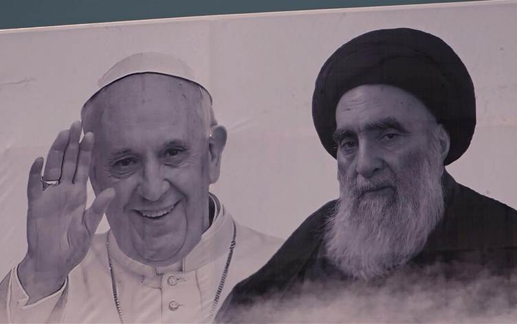 Papa ji bo bi Sîstanî re bicive gihîst Necefê