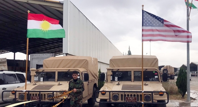 Ji Amerîka peyama pistevaniya bo hêzên Pêsmerge