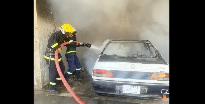 Agir bi garaja nexwesxaneya Kazimiye ya Bexdayê ket