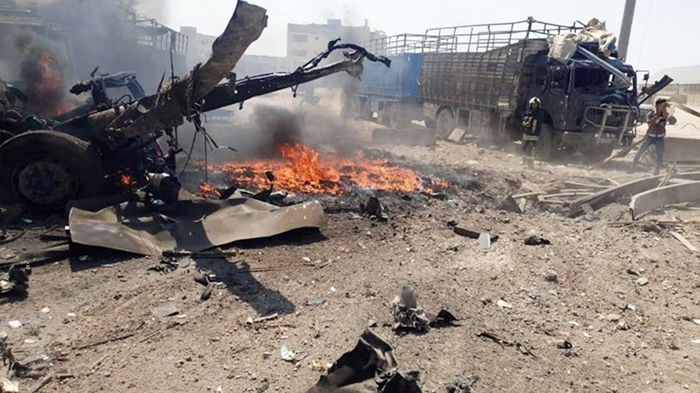 Li Ezaz a jêr kontrola Tirkiyê teqîn çêbû