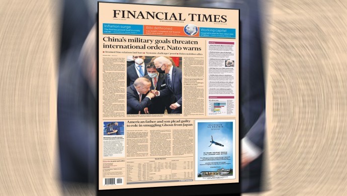 Financial Timesê civîna NATOyê bi wêneyê Erdogan û Biden derxist mansetê