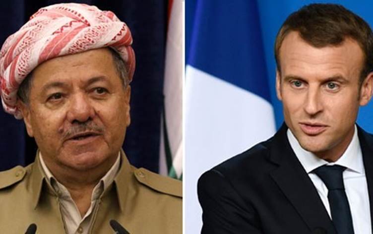 Wezareta Pêsmerge: Wê Macron peyama pistevaniyê bigihîne Serok Barzanî