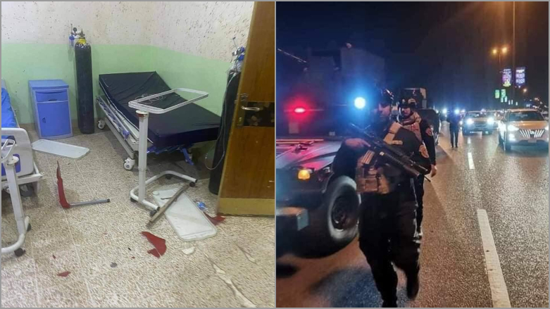 Malbatên pêketiyên koronayê bi çekan êrîsî nexwesxaneyê kirin