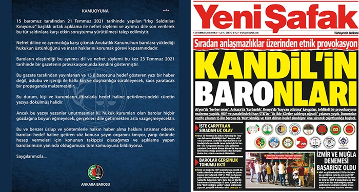 Serokên 48 baroyan manseta 'Yenîsafakê' sermezar kirin û pistgirî dan baroyên bajarên kurdan