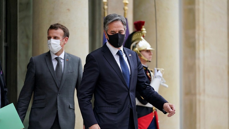Pistî krîza kestiyên noqavê, Blinken li Parîsê bi Macron re hevdîtin kir
