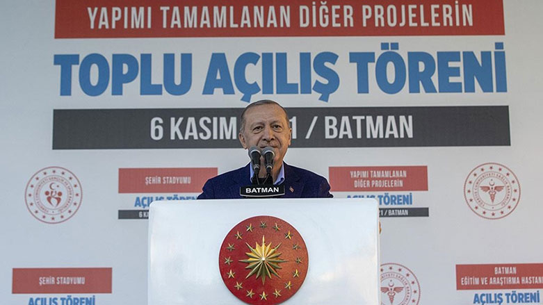 Tayip Erdogan li Batmanê di merasima vekirina gelek projeyan de axifî