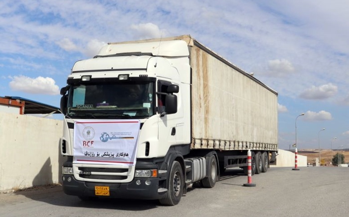 Dezgeha Xêrxwazî ya Barzanî bi nirxê 542 hezar dolaran alîkariya tenduristî gihand Rojavayê Kurdistanê