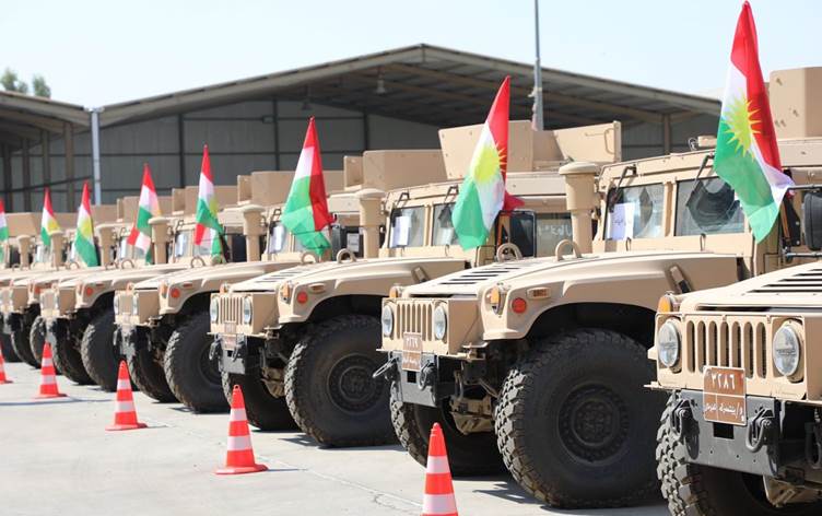 Hevpeymaniya Navdewletî 50 wesayîtên leskerî radestî Wezareta Pêsmerge kir