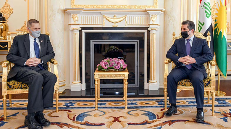 Mesrûr Barzanî bi Balyozê Amerîka li Iraqê Matthew Tueller re civiya