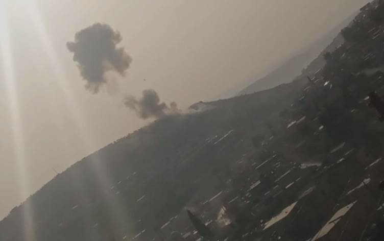 Navçeyeke navbera Efrîn û Idlibê ji aliyê Rûsyayê ve hat bombebarankirin