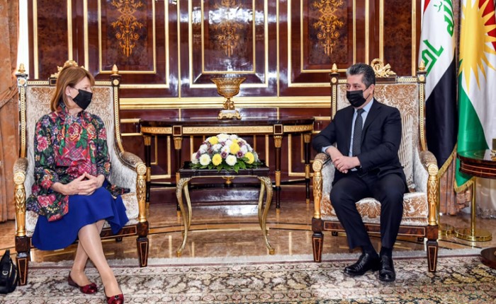 Serokwezîrê Herêma Kurdistanê bi Seroka Encûmena Bazirganiyê ya Brîtanî – Iraqî re civiya
