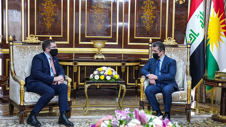 Serokwezîr Barzanî bi Balyozê Brîtanya re qonaxa pistî hilbijartinan gotûbêj kir