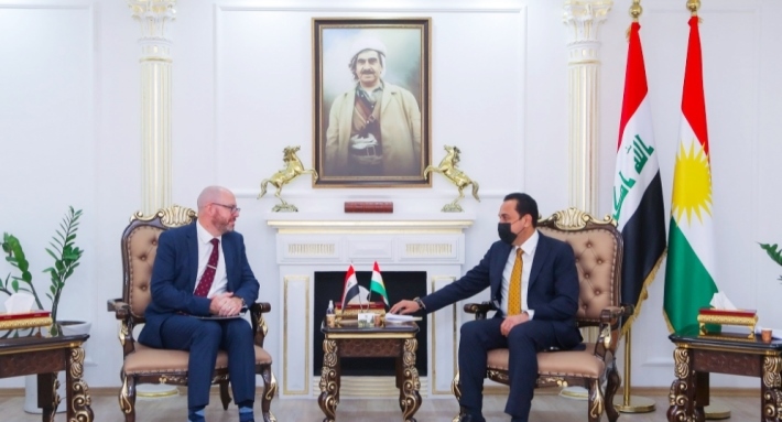 Konsulê Brîtanya û parêzgarê Hewlêrê pirsgirêkên welatiyên xwedî nasnameyên Brîtanî gotûbêj kirin