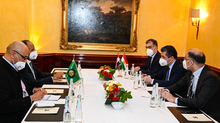 Mesrûr Barzanî bi sekreterê gistî yê KHK ê civiya