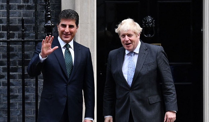 Boris Johnson ji Nêçîrvan Barzanî re nameyeke spasiyê sand: Gelek xweshal bûm…