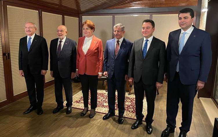 Serokên 6 partiyên opozîsyona Tirkiyê bêyî HDPê civiyan: 'Ma gaveke girîng avêt'