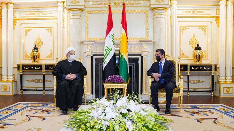 Serokwezîrê Herêma Kurdistanê bi Serokê Encûmena Bilind a Îslamî ya Iraqê re civiya