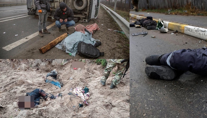 Ukrayna: Artêsa Rûsya berî vekise gorên komî û sivîlên înfazkirî li pey xwes histin