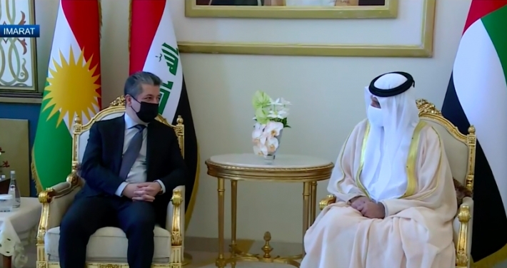 Mesrûr Barzanî bi Hakimê Îmarat a Resulxeyme li Îmaratê re civiya