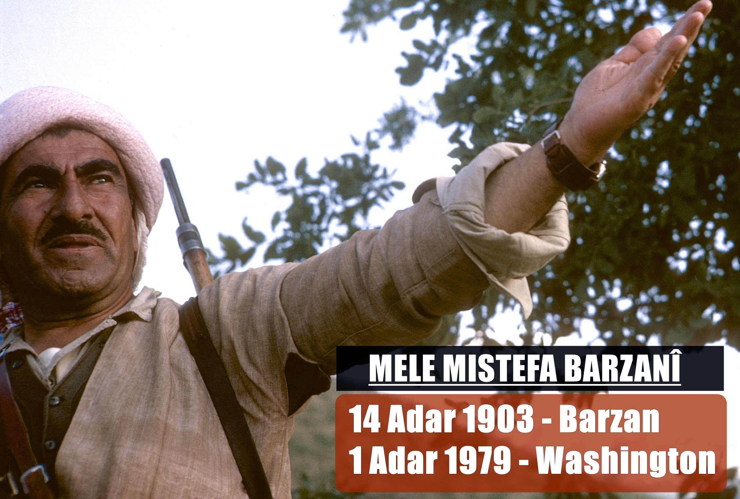 Rêberê nemir Mele Mistefa Barzanî 44 sal berê îro koça dawî kir