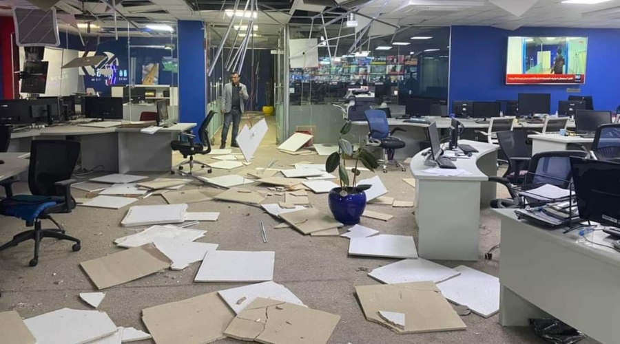 Ji ber êrîsa mosekî ziyan gihîst avahiya Kurdistan24ê û wesan demeke kurt rawestiya