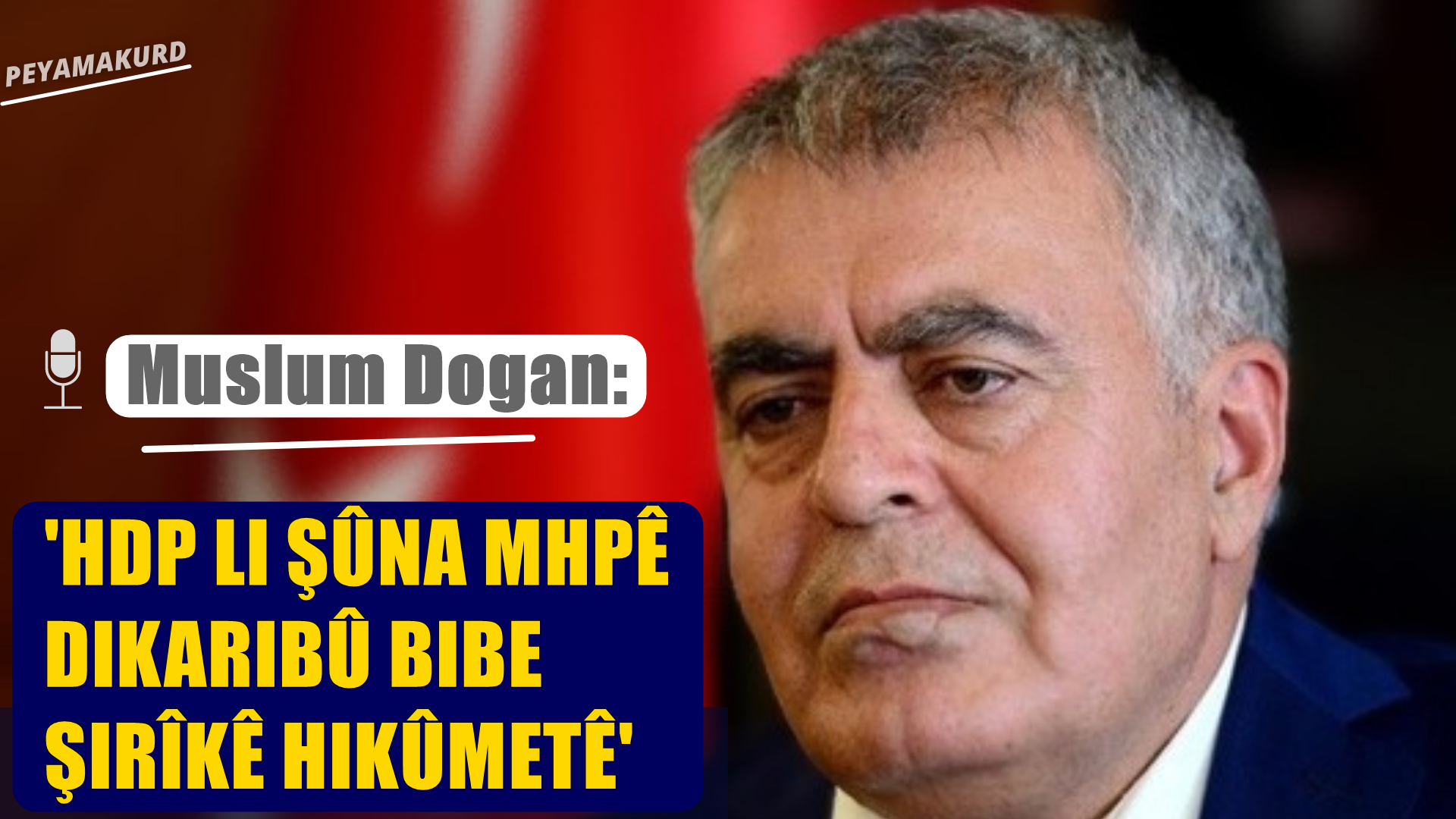 HEVPEYVÎN | Muslum Dogan: Dibû ku karesata Cizîrê nehata jiyîn!