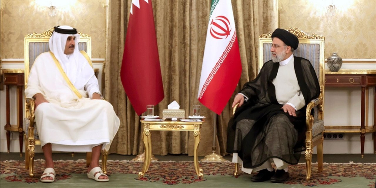 Serokkomarê Îranê û serokê Qatarê li Tehranê civiyan