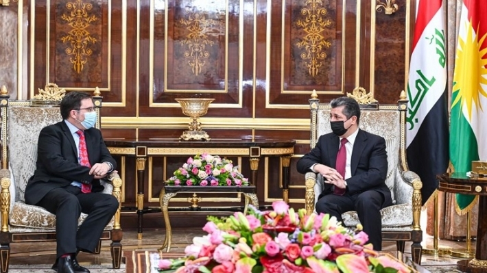 Serokwezîr Barzanî, pêswaziya Balyozê Brîtanyayê kir