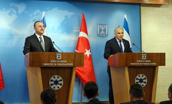 Çavusoglu û Yair Lapîd civiyan: Em di heman nêrînê de ne!