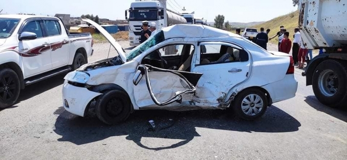 Li Duhokê qezaya trafîkê çêbû, mirî û birîndar hene