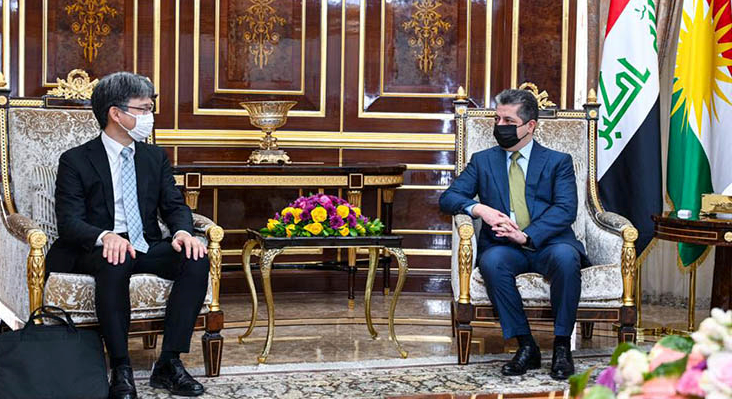 Serokwezîrê Herêma Kurdistanê, pêswaziya Sanda Ajansa Japonî kir