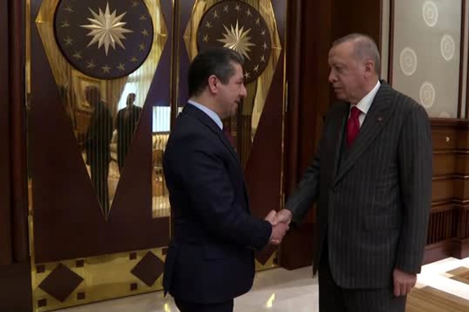 Serokwezîr Barzanî bi Serokomarê Tirkiyeyê Erdogan re hevdîtinê dike