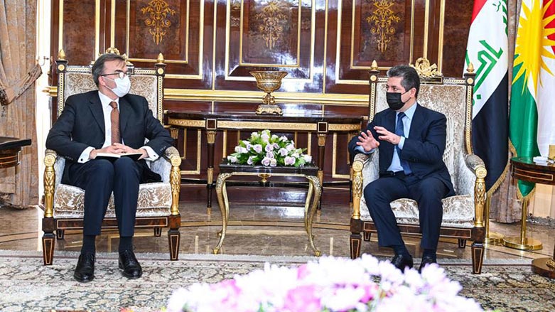 Ji Balyozê Swîsreyê serdana xatirxwestinê bo Serokwezîr Barzanî