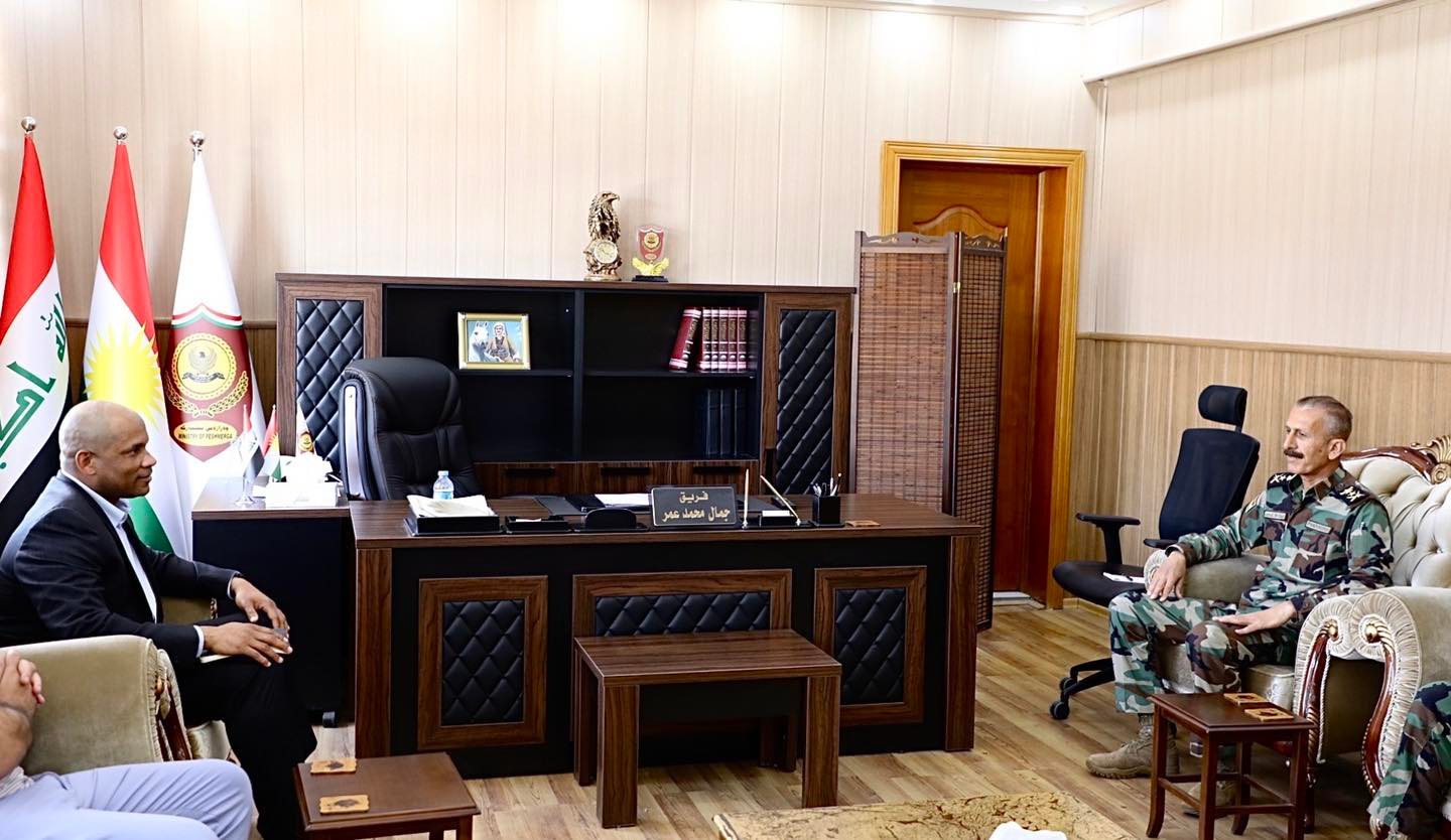 Serokerkanê Wezareta Pêsmerge bi Berpirsê Tîma Ofîsa Alîkariya Asayîsê ya Amerîkayê re civiya