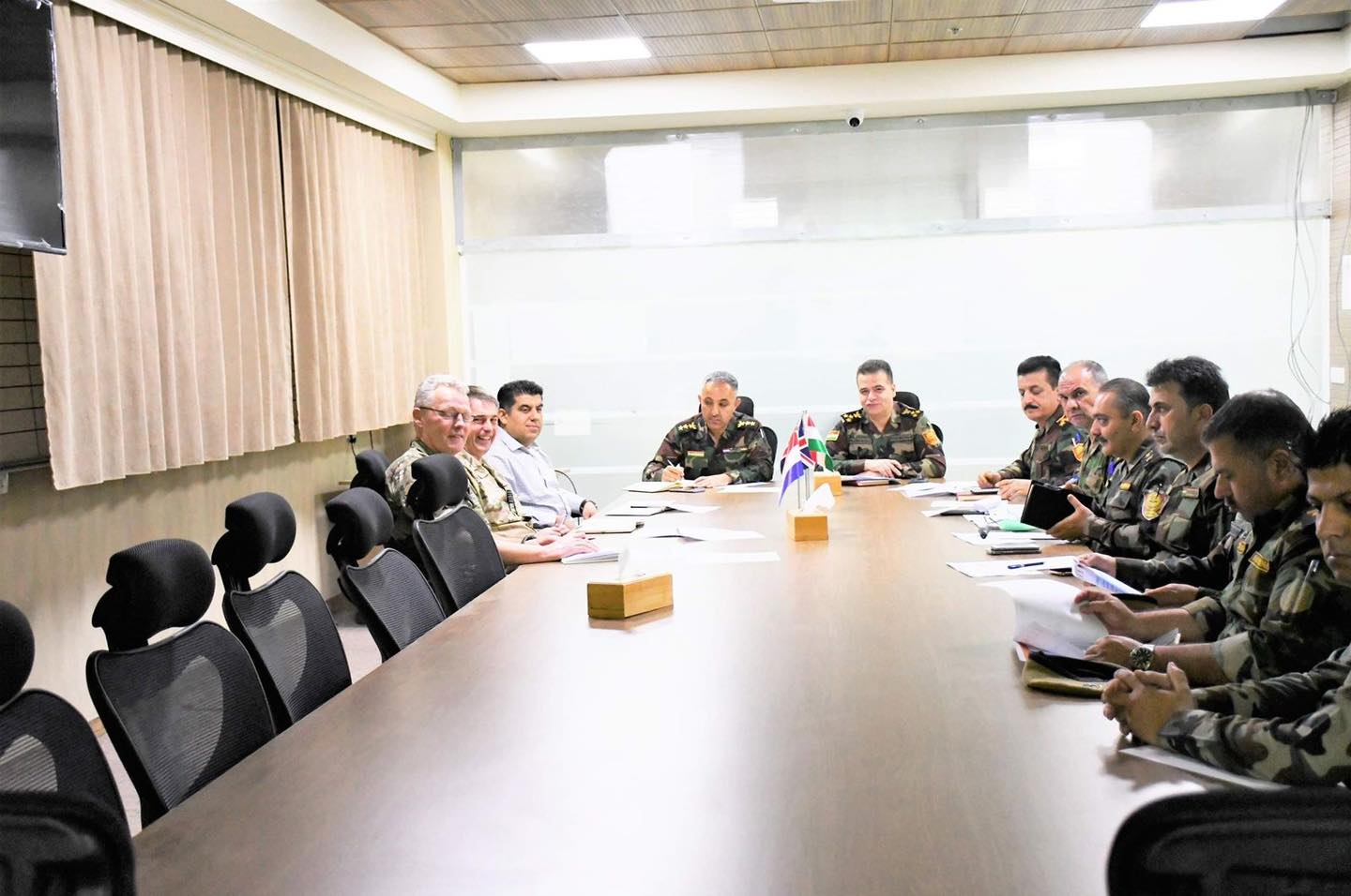 Wezareta Pêsmerge bi Sêwirmendê Hêzên Hevpeymaniya Navdewletî re civiya