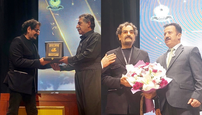 Sehram Nazirî li Hewlêrê bi 'Xelata Rêzgirtinê' hat xelatkirin