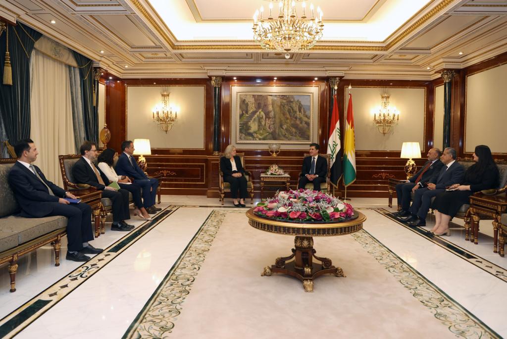 Serokê Herêma Kurdistanê bi Balyoza Amerîkayê ya li Iraqê re civiya