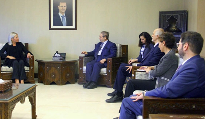 Plasschaert li Samê bi Wezîrê Derve yê Sûriyê re mijara koçberan û Kampa Holê gotûbêj kir